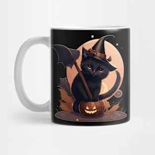 Halloween Cat Witch Mug